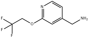 2-(2,2,2-三氟乙氧基)吡啶-4-基]甲胺 结构式
