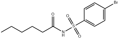 N-((4-Bromophenyl)sulfonyl)hexanamide 结构式