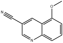 5-甲氧基喹啉-3-甲腈 结构式