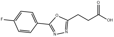 3-(5-(4-氟苯基)-1,3,4-噁二唑-2-基)丙酸 结构式