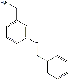 [3-(BENZYLOXY)PHENYL]METHANAMINE 结构式