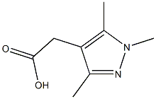 2-(1,3,5-trimethyl-1H-pyrazol-4-yl)acetic acid 结构式