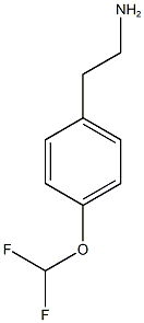 2-[4-(difluoromethoxy)phenyl]ethan-1-amine 结构式