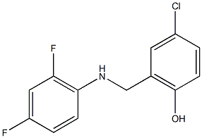 4-chloro-2-{[(2,4-difluorophenyl)amino]methyl}phenol 结构式