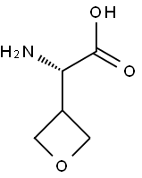 (S)-2-amino-2-(oxetan-3-yl)acetic acid 结构式