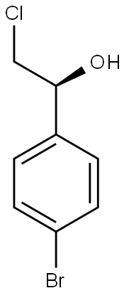 (s)-1-(4-bromophenyl)-2-chloroethan-1-ol 结构式