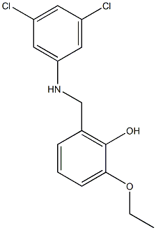 2-{[(3,5-dichlorophenyl)amino]methyl}-6-ethoxyphenol 结构式