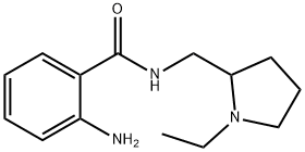 2-氨基-N-((1-乙基吡咯烷-2-基)甲基)苯甲酰胺 结构式