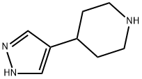 4-(1H-吡唑-4-基)哌啶 结构式