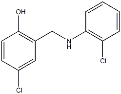 4-chloro-2-{[(2-chlorophenyl)amino]methyl}phenol 结构式