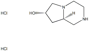 (7s,8ar)-octahydropyrrolo[1,2-a]piperazin-7-ol 2hcl 结构式