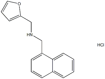 [(furan-2-yl)methyl][(naphthalen-1-yl)methyl]amine hydrochloride 结构式