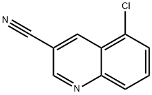 5-氯喹啉-3-甲腈 结构式