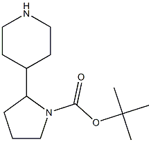 TERT-BUTYL 2-PIPERIDIN-4-YLPYRROLIDINE-1-CARBOXYLATE 结构式