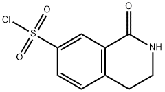 1-氧代-1,2,3,4-四氢异喹啉-7-磺酰氯 结构式