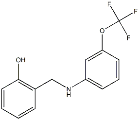 2-({[3-(trifluoromethoxy)phenyl]amino}methyl)phenol 结构式