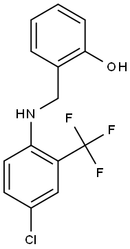 2-({[4-chloro-2-(trifluoromethyl)phenyl]amino}methyl)phenol 结构式