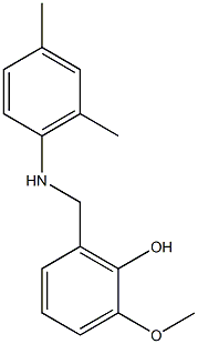 2-{[(2,4-dimethylphenyl)amino]methyl}-6-methoxyphenol 结构式