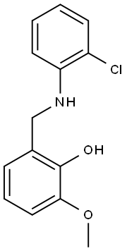 2-{[(2-chlorophenyl)amino]methyl}-6-methoxyphenol 结构式