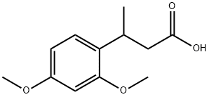 3-(2,4-二甲氧基苯基)丁酸 结构式