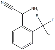 amino[2-(trifluoromethyl)phenyl]acetonitrile 结构式