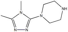 1-(4,5-dimethyl-4H-1,2,4-triazol-3-yl)piperazine 结构式