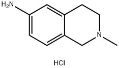 2-甲基1,2,3,4-四氢异喹啉-6-胺二盐酸盐 结构式