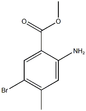 methyl 2-amino-5-bromo-4-methylbenzoate 结构式