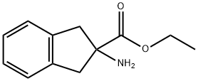 2-氨基-2,3-二氢-1H-茚-2-甲酸乙酯 结构式