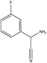 amino(3-fluorophenyl)acetonitrile 结构式