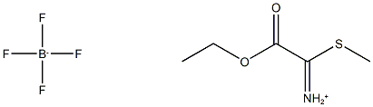 [2-ethoxy-1-(methylsulfanyl)-2-oxoethylidene]azanium: tetrafluoroboranuide 结构式