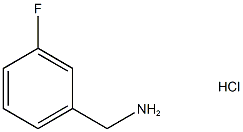1-(3-fluorophenyl)methanamine hydrochloride 结构式