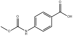 4-[(METHOXYCARBONYL)AMINO]BENZOIC ACID 结构式