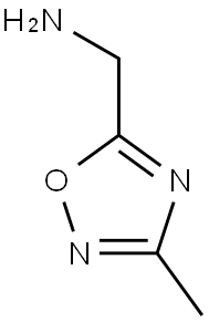 (3-methyl-1,2,4-oxadiazol-5-yl)methanamine 结构式