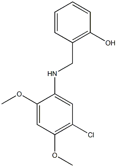 2-{[(5-chloro-2,4-dimethoxyphenyl)amino]methyl}phenol 结构式