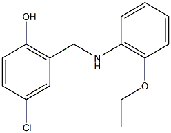 4-chloro-2-{[(2-ethoxyphenyl)amino]methyl}phenol 结构式