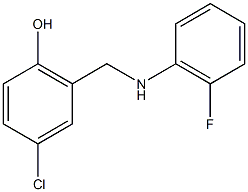 4-chloro-2-{[(2-fluorophenyl)amino]methyl}phenol 结构式