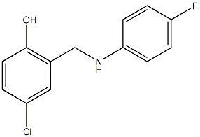 4-chloro-2-{[(4-fluorophenyl)amino]methyl}phenol 结构式