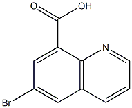 6-bromoquinoline-8-carboxylic acid 结构式