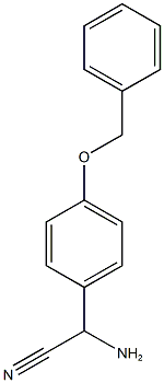 2-氨基-2-[4-(苄氧基)苯基]乙腈 结构式