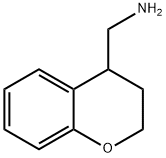 (3,4-二氢-2H-1-苯并吡喃-4-基)甲胺 结构式