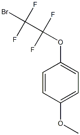 1-(2-bromo-1,1,2,2-tetrafluoroethoxy)-4-methoxybenzene 结构式