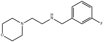 [(3-fluorophenyl)methyl][2-(morpholin-4-yl)ethyl]amine 结构式