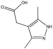 2-(3,5-dimethyl-1H-pyrazol-4-yl)acetic acid 结构式