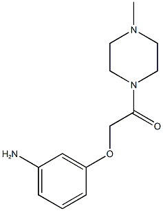 2-(3-aminophenoxy)-1-(4-methylpiperazin-1-yl)ethan-1-one 结构式