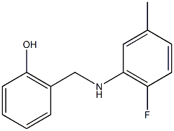 2-{[(2-fluoro-5-methylphenyl)amino]methyl}phenol 结构式