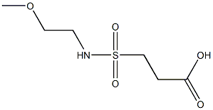 3-[(2-methoxyethyl)sulfamoyl]propanoic acid 结构式