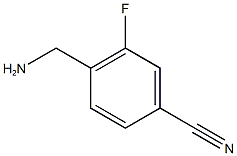 4-(aminomethyl)-3-fluorobenzonitrile 结构式