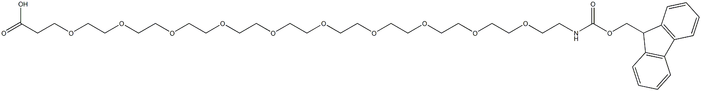 FMoc-NH-PEG10-CH2CH2COOH 结构式