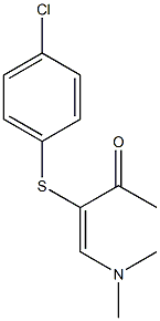 (3E)-3-[(4-chlorophenyl)sulfanyl]-4-(dimethylamino)but-3-en-2-one 结构式